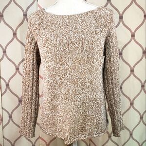 J.Jill Sweater Brown White Knit Soft Like New Small Petite